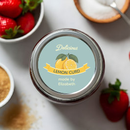 Limonenkwark Ronde Sticker