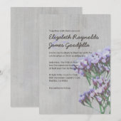  Limonium Wedding Invitations Kaart (Voorkant / Achterkant)