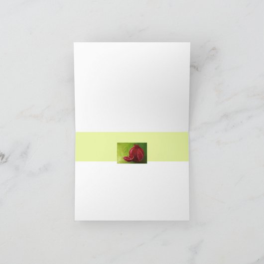 Limor's Pomegranate op Green Note Kaart (Binnen)