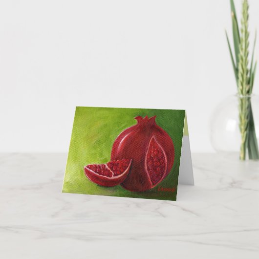 Limor's Pomegranate op Green Note Kaart (Voorkant)