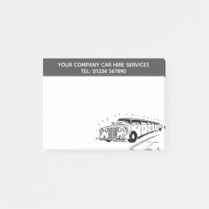 Limousine Autohuur Service Cartoon om te personali Post-it® Notes