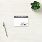 Limousine Autohuur Service Cartoon om te personali Post-it® Notes (Kantoor)