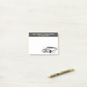 Limousine Autohuur Service Cartoon om te personali Post-it® Notes (Op bureau)