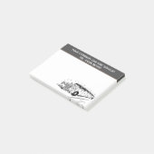 Limousine Autohuur Service Cartoon om te personali Post-it® Notes (Schuin)