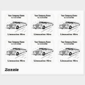 Limousine Autohuur Vierkante Sticker (Vel)