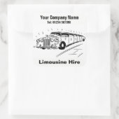 Limousine Autohuur Vierkante Sticker (Tas)