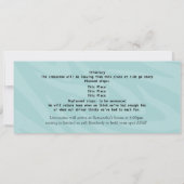 Limousine Bachelorette Party Pass Kaart (Achterkant)