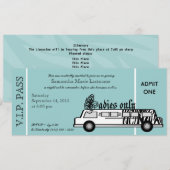 Limousine Bachelorette Party Pass Kaart (Voorkant / Achterkant)