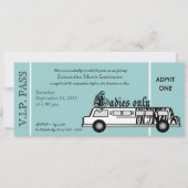 Limousine Bachelorette Party Pass Kaart (Voorkant)