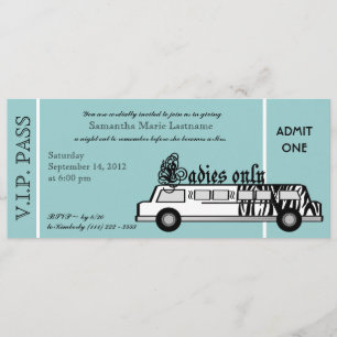 Limousine Bachelorette Party Pass Kaart