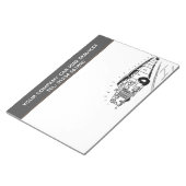 Limousine Car Hire Service-Cartoon voor persoonlij Notitieblok (Schuin)