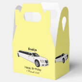 Limousine cartoon illustratie bedankdoosjes (Geopend)