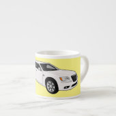 Limousine cartoon illustratie espresso kop (Voorkant rechts)
