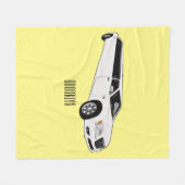Limousine cartoon illustratie fleece deken (Voorkant (Horizontaal))