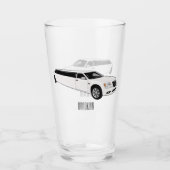Limousine cartoon illustratie glas (Voorkant)