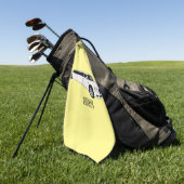 Limousine cartoon illustratie golfhanddoek (Groen)