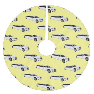 Limousine cartoon illustratie kerstboom rok