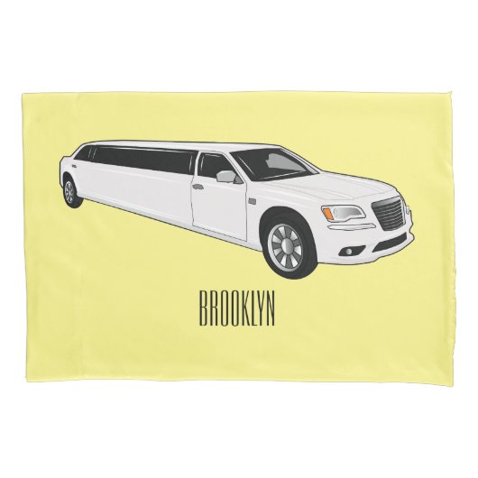 Limousine cartoon illustratie kussensloop (Voorkant)