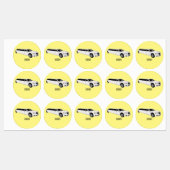 Limousine cartoon illustratie labels (Vel)