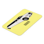 Limousine cartoon illustratie magneet (Linkerzijde)