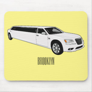 Limousine cartoon illustratie muismat