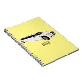 Limousine cartoon illustratie notitieboek (Rechterzijde)