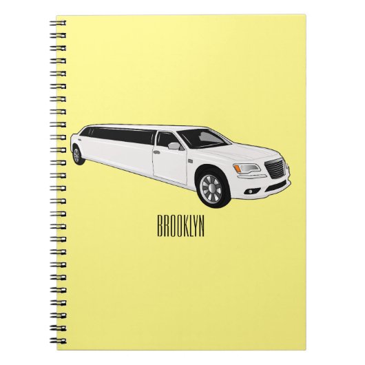 Limousine cartoon illustratie notitieboek (Voorkant)