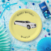 Limousine cartoon illustratie papieren bordje (Feest)