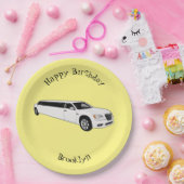 Limousine cartoon illustratie papieren bordje (Feest)