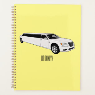 Limousine cartoon illustratie planner