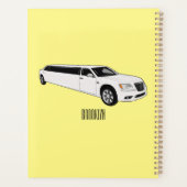 Limousine cartoon illustratie planner (Achterkant)