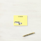 Limousine cartoon illustratie post-it® notes (Op bureau)