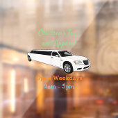 Limousine cartoon illustratie raamsticker (Vel 2)