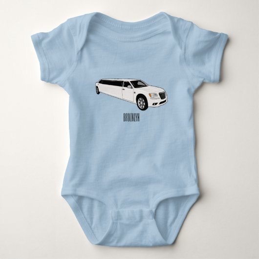 Limousine cartoon illustratie romper (Voorkant)