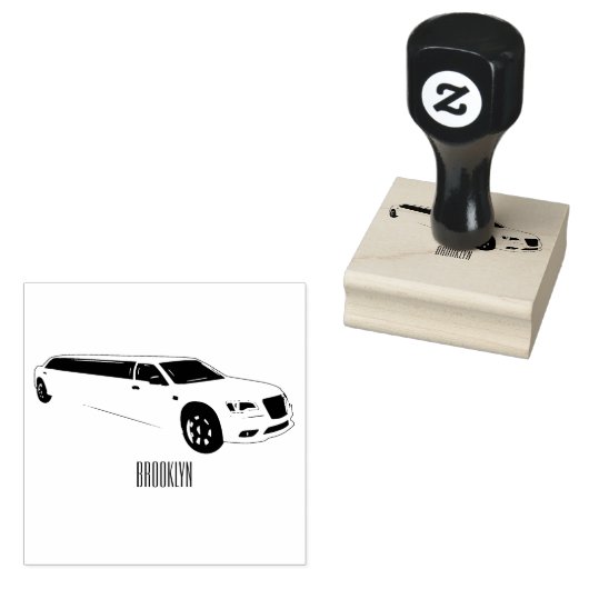 Limousine cartoon illustratie rubberstempel (Gestempeld)
