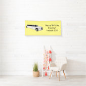 Limousine cartoon illustratie spandoek (Insitu)