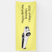 Limousine cartoon illustratie spandoek (Verticaal)