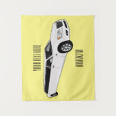 Limousine cartoon illustratie wandkleed (Voorkant)