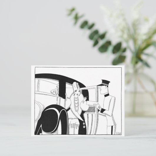 Limousine door Anne Harriet Fish Briefkaart (Staand voorkant)