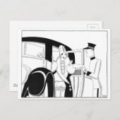 Limousine door Anne Harriet Fish Briefkaart (Voorkant / Achterkant)