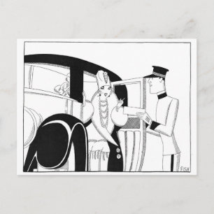 Limousine door Anne Harriet Fish Briefkaart