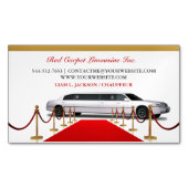 Limousine Driver Magnetisch Visitekaartje (Voorkant)