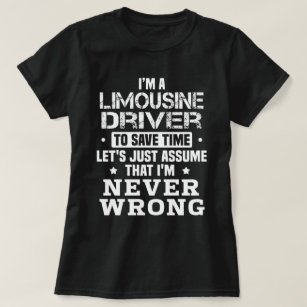 Limousine driver t-shirt
