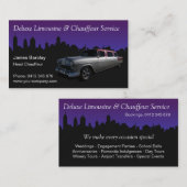 Limousine en Chauffeur Service Visitekaartje (Voorkant / Achterkant)