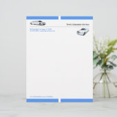 Limousine Letterhead Custom Briefhoofd (Staand voorkant)