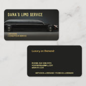 Limousine Limousine Service Visitekaartje (Voorkant / Achterkant)