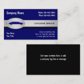 Limousine Service-Visitekaartjes Visitekaartje (Voorkant / Achterkant)