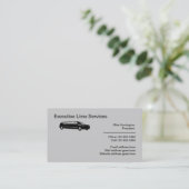 Limousine-services voor managers visitekaartje (Staand voorkant)