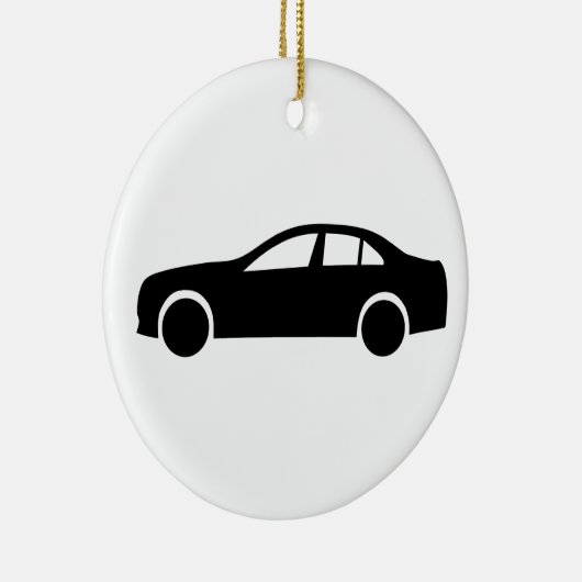 Limousine Silhouette Keramisch Ornament (Rechts)
