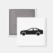 Limousine Silhouette Magneet (Voorkant / Achterkant)